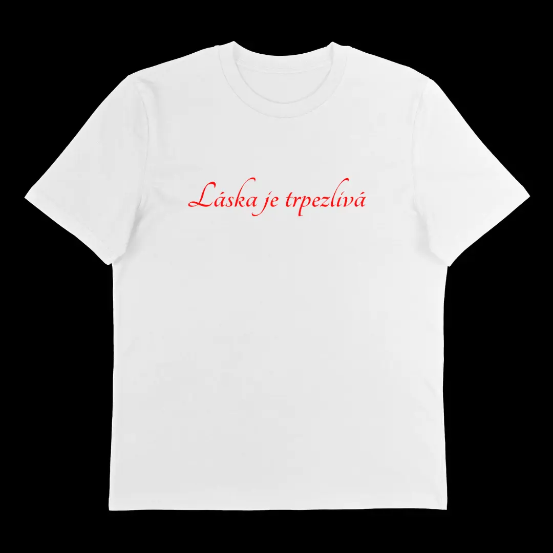 Láska je trpezlivá predná strana